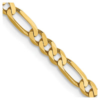 Load image into Gallery viewer, 14K 2.75mm Flat Figaro Chain

