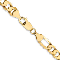 Load image into Gallery viewer, 14K 7mm Flat Figaro Chain
