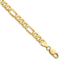 Load image into Gallery viewer, 14K 7mm Flat Figaro Chain
