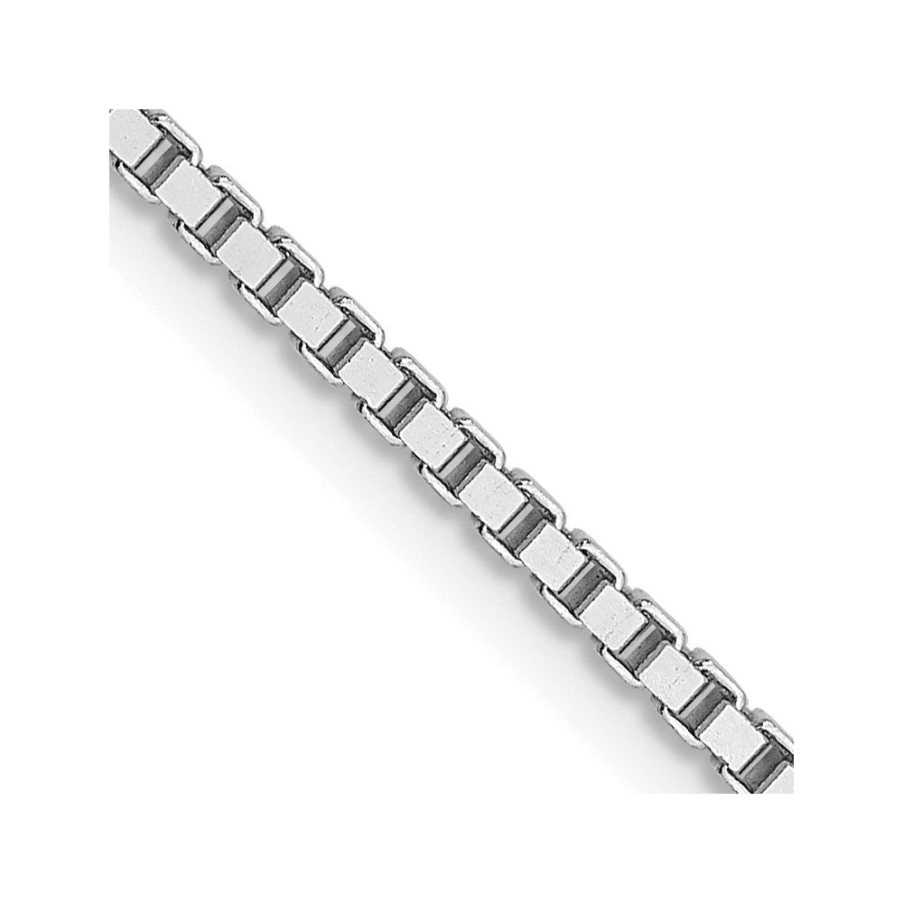 14K White Gold 1.3mm Box Chain