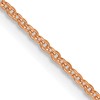 14K Rose Gold 1.1mm Flat Cable Chain
