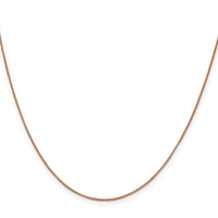 Load image into Gallery viewer, 14K Rose Gold .7mm Box with Lobster Clasp Chain
