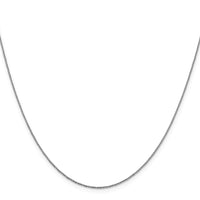 Load image into Gallery viewer, 14K White Gold .9mm D/C Twisted Box Chain
