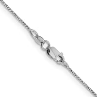 Load image into Gallery viewer, 14K White Gold .9mm D/C Twisted Box Chain
