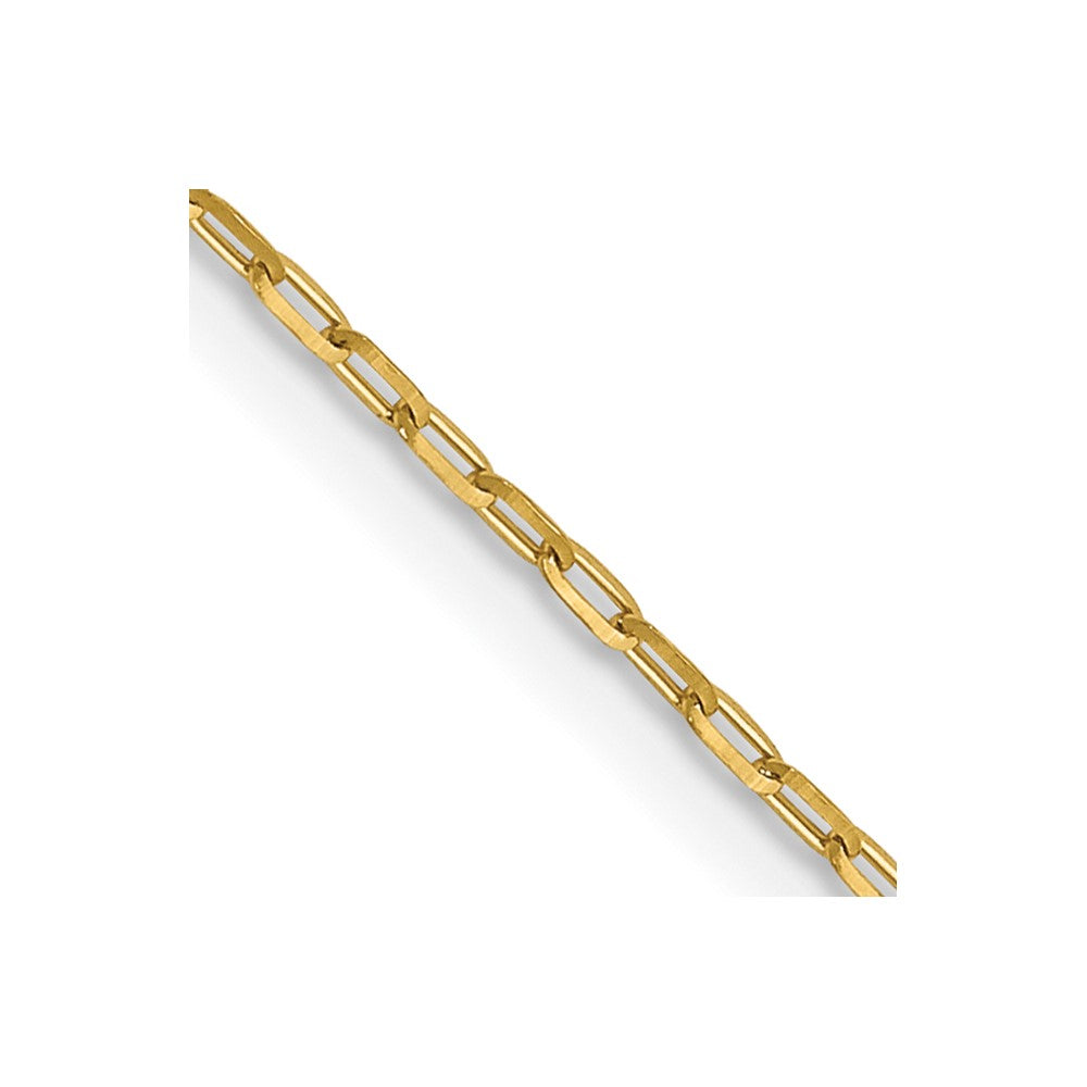 14K 1mm D/C Open Long Link Cable Chain