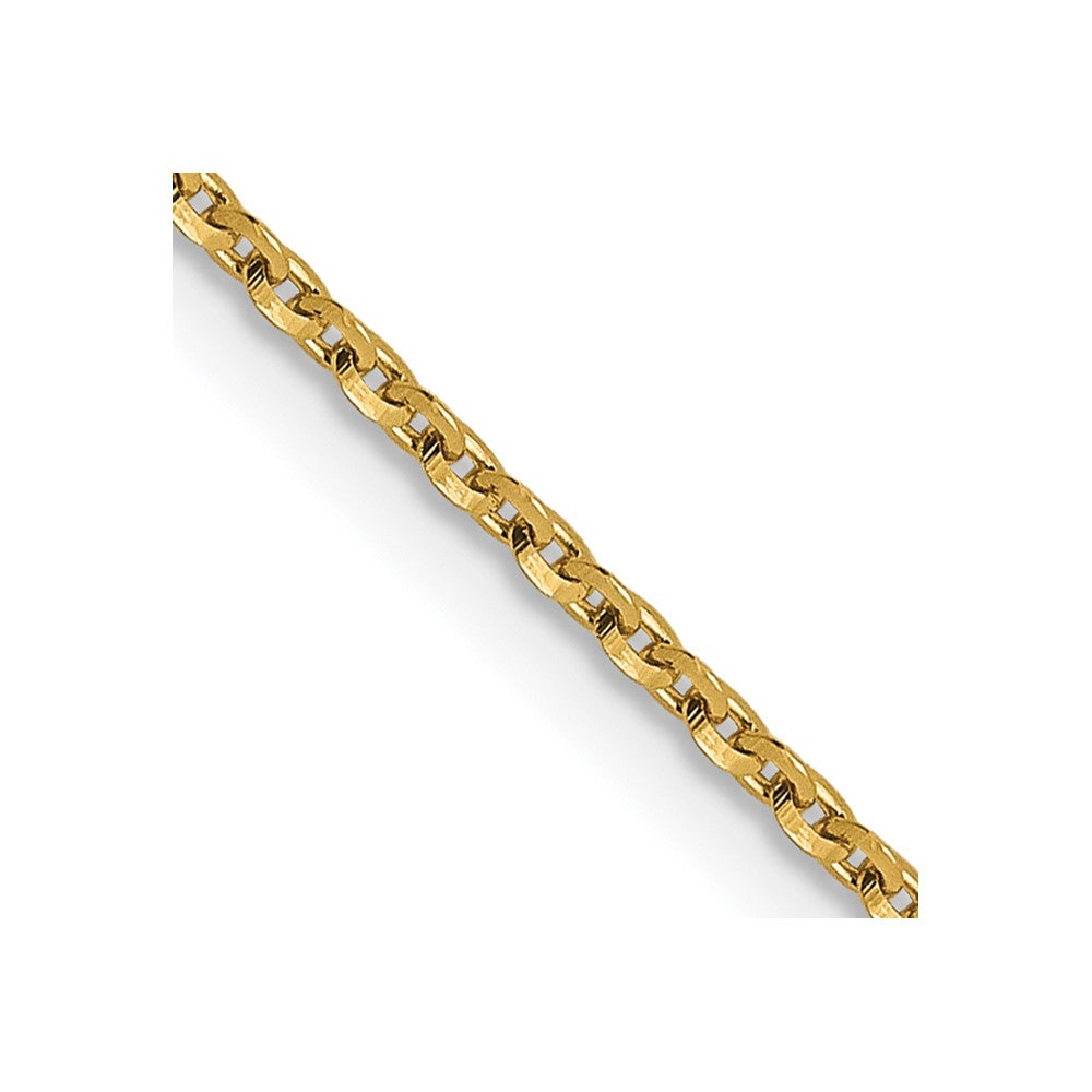 14K 1.15mm D/C Oval Link Chain