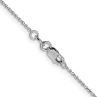 Load image into Gallery viewer, 14K White Gold 1.15mm D/C Oval Link Chain
