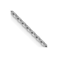 Load image into Gallery viewer, 14K White Gold 1.15mm D/C Oval Link Chain

