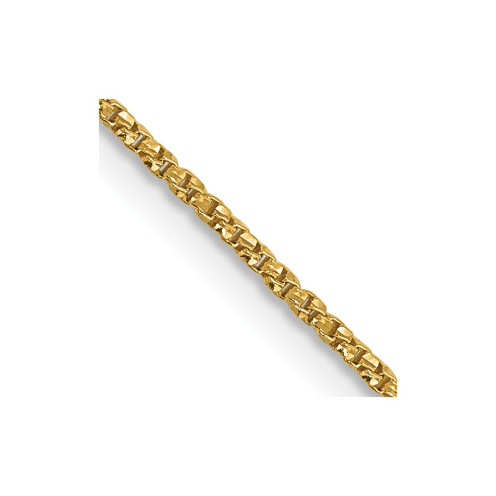 14K .9mm D/C Twisted Box Chain