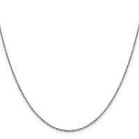 Load image into Gallery viewer, 14K White Gold 1.25mm D/C Cable Chain

