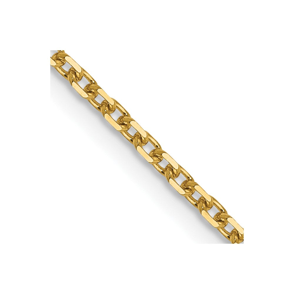 14K 1.5mm D/C Cable Chain