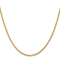 Load image into Gallery viewer, 14K 2.25mm Solid Regular Rope Chain
