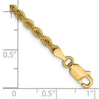 Load image into Gallery viewer, 14K 2.25mm Solid Regular Rope Chain
