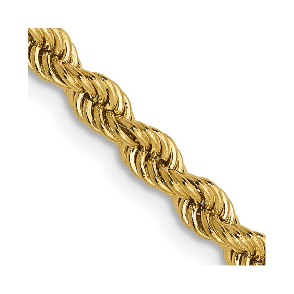 14K 2.75mm Solid Regular Rope Chain