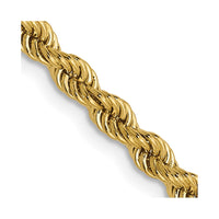Load image into Gallery viewer, 14K 2.75mm Solid Regular Rope Chain

