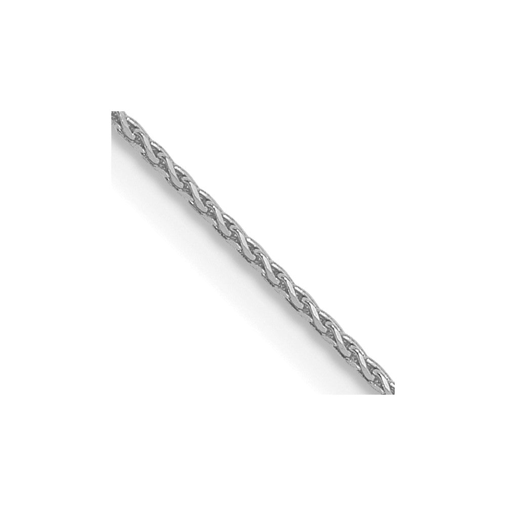 14K White Gold .65mm D/C Spiga Chain