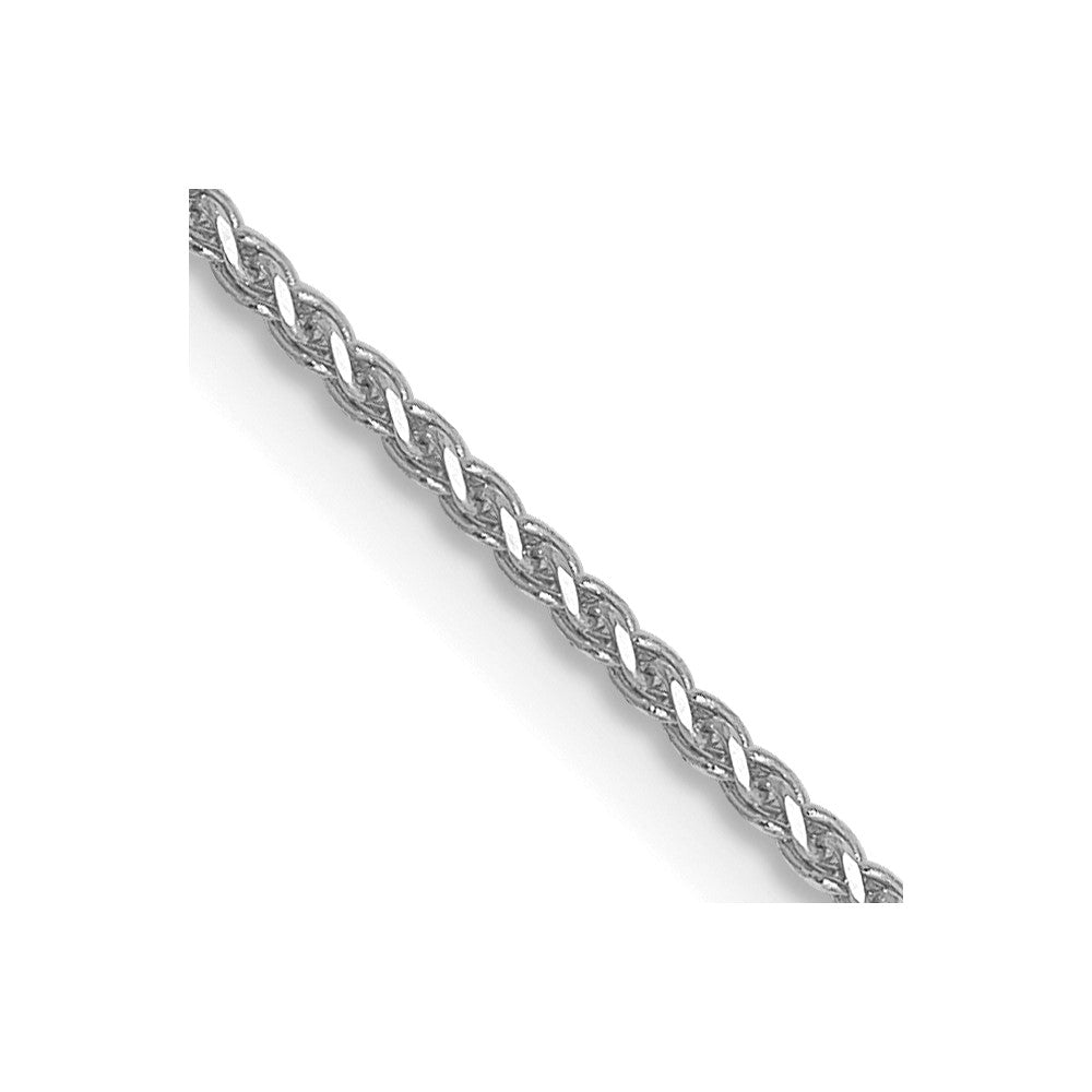 14K White Gold 1mm D/C Spiga Chain