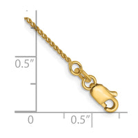 Load image into Gallery viewer, 14K 1mm D/C Spiga Chain Anklet

