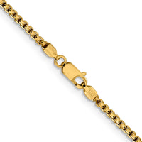 Load image into Gallery viewer, 14K 1.85mm Semi-Solid D/C Round Box Chain
