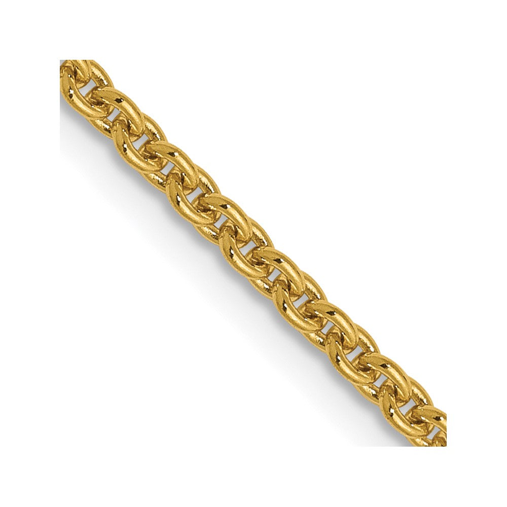 14K 1.95mm Round Cable Chain