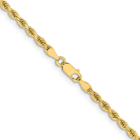 Load image into Gallery viewer, 14K 3.25mm Diamond-Cut Rope Chain
