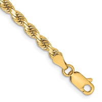 Load image into Gallery viewer, 14K 3.25mm Diamond-Cut Rope Chain
