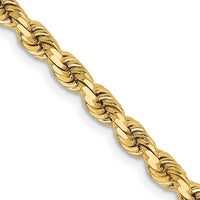 Load image into Gallery viewer, 14K 3.75mm Diamond-Cut Rope Chain
