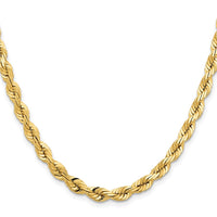 Load image into Gallery viewer, 14K 5.5mm Diamond-Cut Rope Chain
