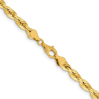 Load image into Gallery viewer, 14K 5.5mm Diamond-Cut Rope Chain
