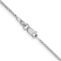 Load image into Gallery viewer, 14K White Gold 1.15mm D/C Open Franco Chain
