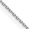 14K White Gold .85mm D/C Cable Chain