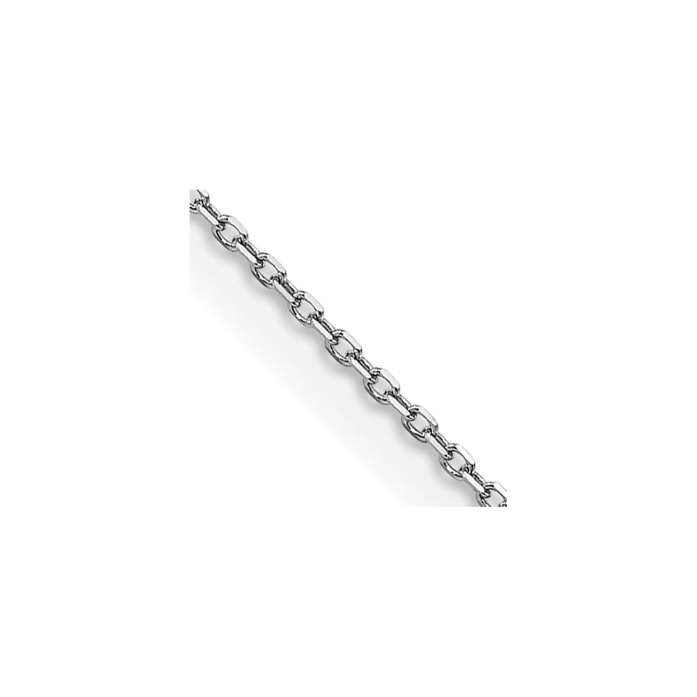 14K White Gold .85mm D/C Cable Chain