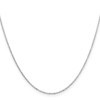 Load image into Gallery viewer, 14K White Gold 1.05mm D/C Cable Chain
