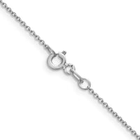 Load image into Gallery viewer, 14K White Gold 1.05mm D/C Cable Chain
