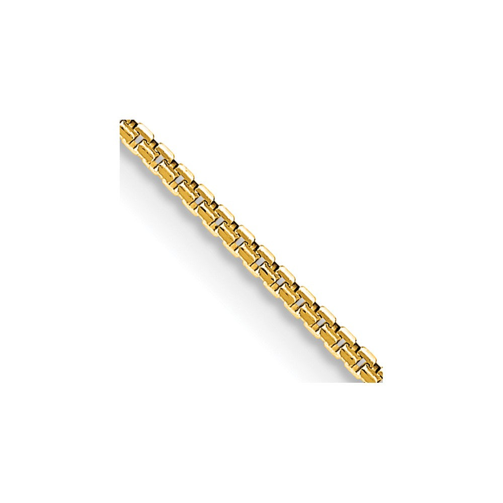 14K 1mm Concave Box Chain