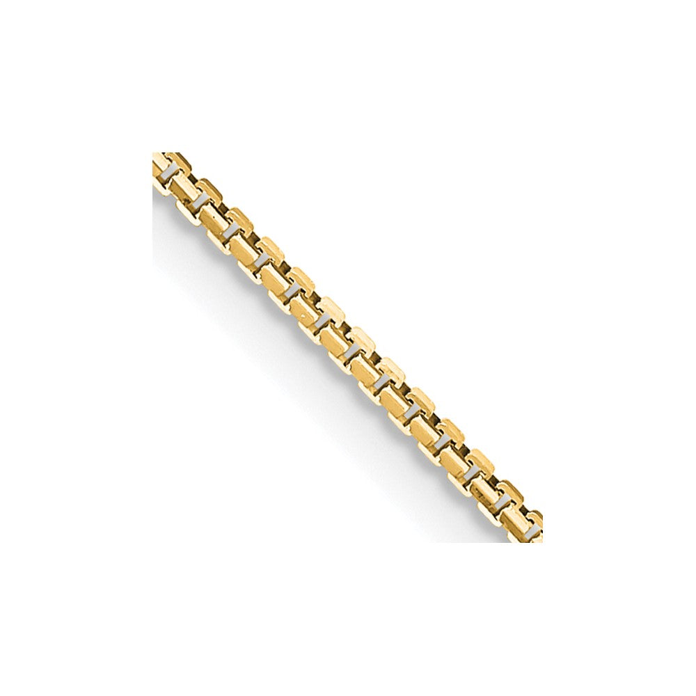 14K 1.10mm Concave Box Chain