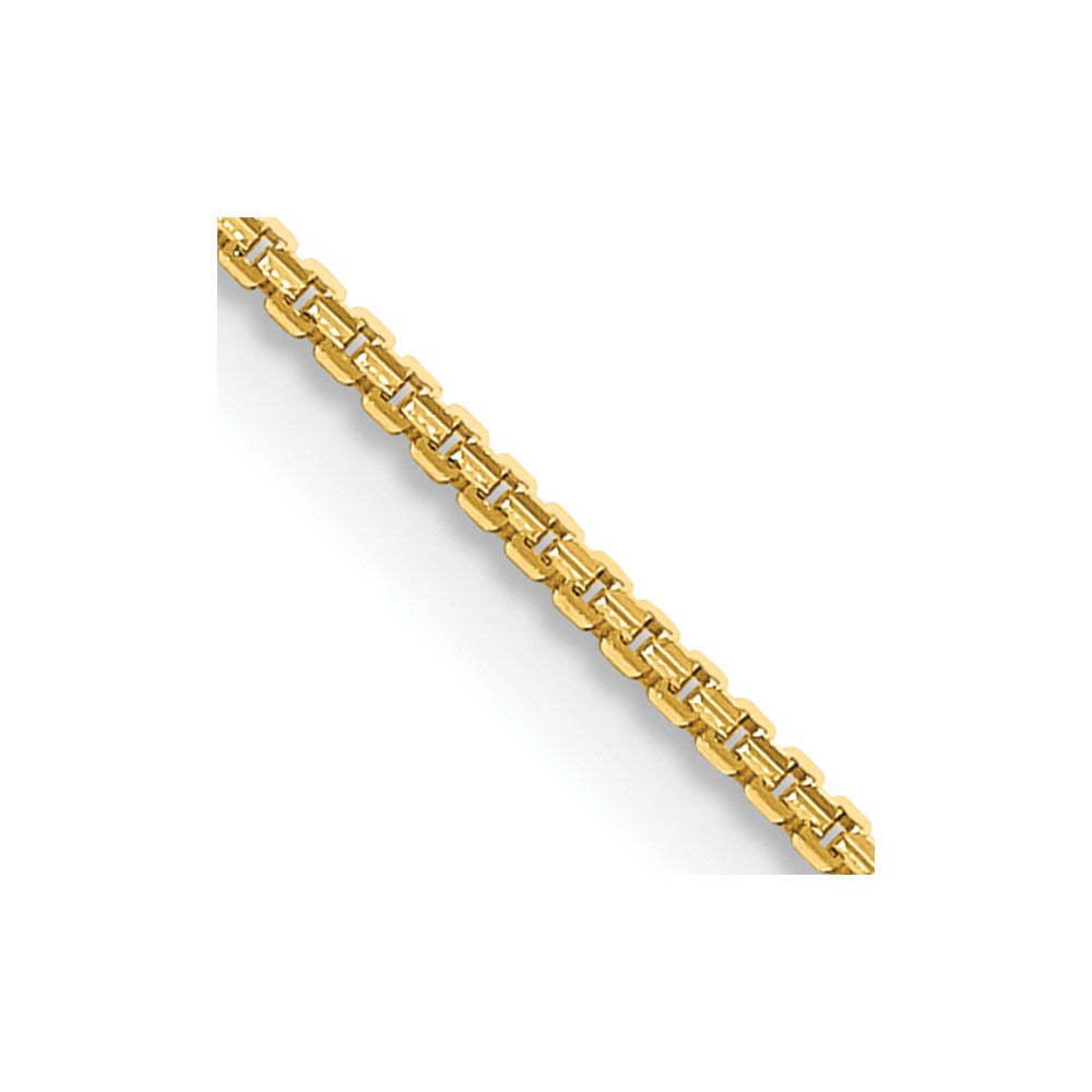 14K 1.45mm Concave Box Chain