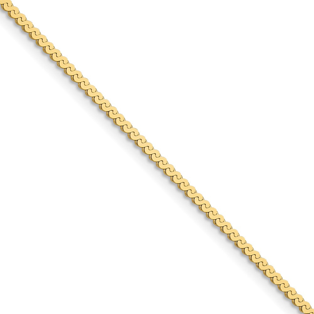 14K 1.55mm Serpentine Chain