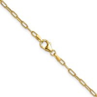 Load image into Gallery viewer, 14k 2.2mm Semi-Solid Beveled D/C Paperclip Chain

