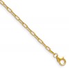 14k 2.2mm Semi-Solid Beveled D/C Paperclip Chain