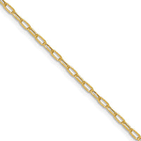 Load image into Gallery viewer, 14k 2.2mm Semi-Solid Beveled D/C Paperclip Chain
