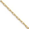14k 3.0mm Semi-Solid Beveled D/C Paperclip Chain