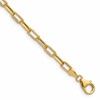 14k 3.7mm Semi-Solid Beveled D/C Paperclip Chain