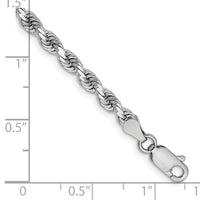 Load image into Gallery viewer, 14K White Gold 3.25mm Diamond-Cut Rope Chain
