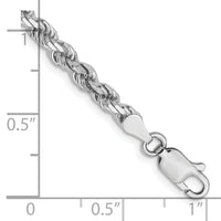 Load image into Gallery viewer, 14K White Gold 3.5mm Diamond-Cut Rope Chain
