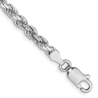 Load image into Gallery viewer, 14K White Gold 3.5mm Diamond-Cut Rope Chain
