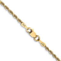 Load image into Gallery viewer, 14k 2.00mm Diamond-Cut Lightweight Rope Chain
