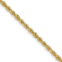 Load image into Gallery viewer, 14k 2.00mm Diamond-Cut Lightweight Rope Chain

