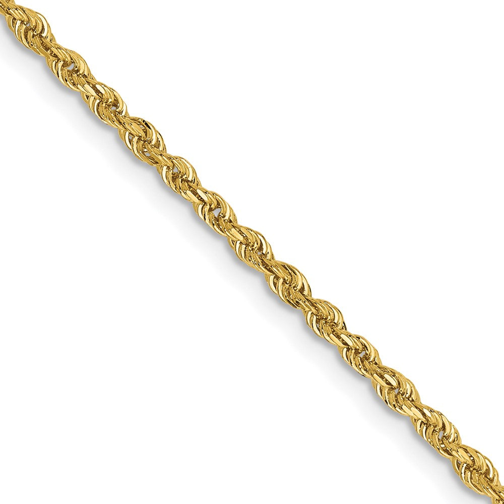 14k 2.00mm Diamond-Cut Lightweight Rope Chain