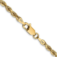 Load image into Gallery viewer, 14k 3.0mm Diamond-Cut Lightweight Rope Chain
